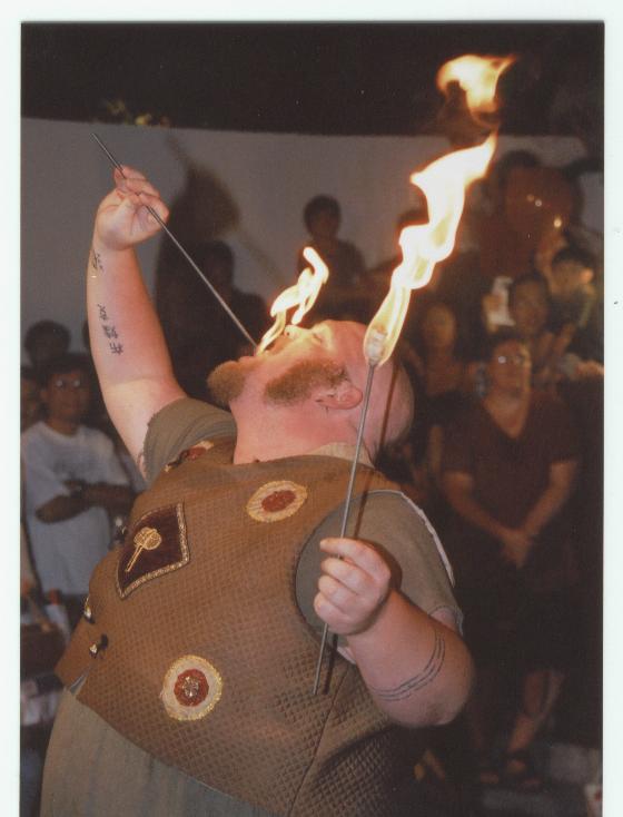 Ivan eats fire